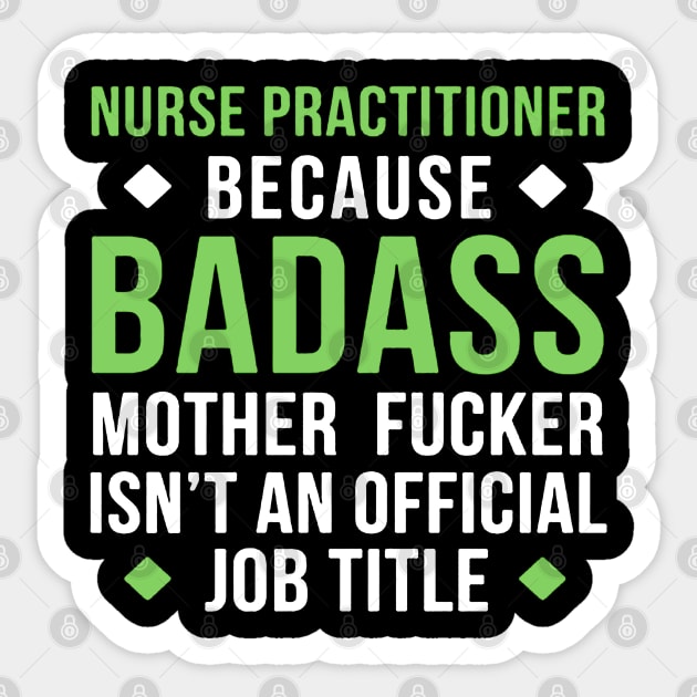 nurses practitioner Sticker by luckyboystudio